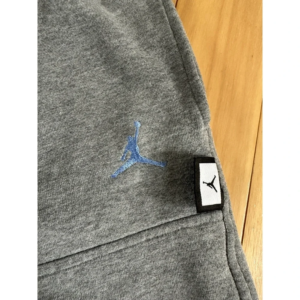 North Carolina Tar Heels Pants Mens Medium Air Jordan Elite Sweatpants Gray UNC